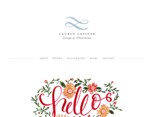 Tablet Screenshot of laurengreiner.com